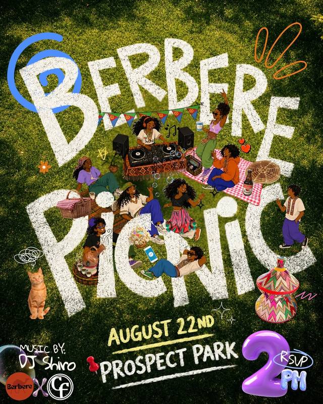 Berbere Picnic, Sat, Aug 22, Prospect Park, Brooklyn