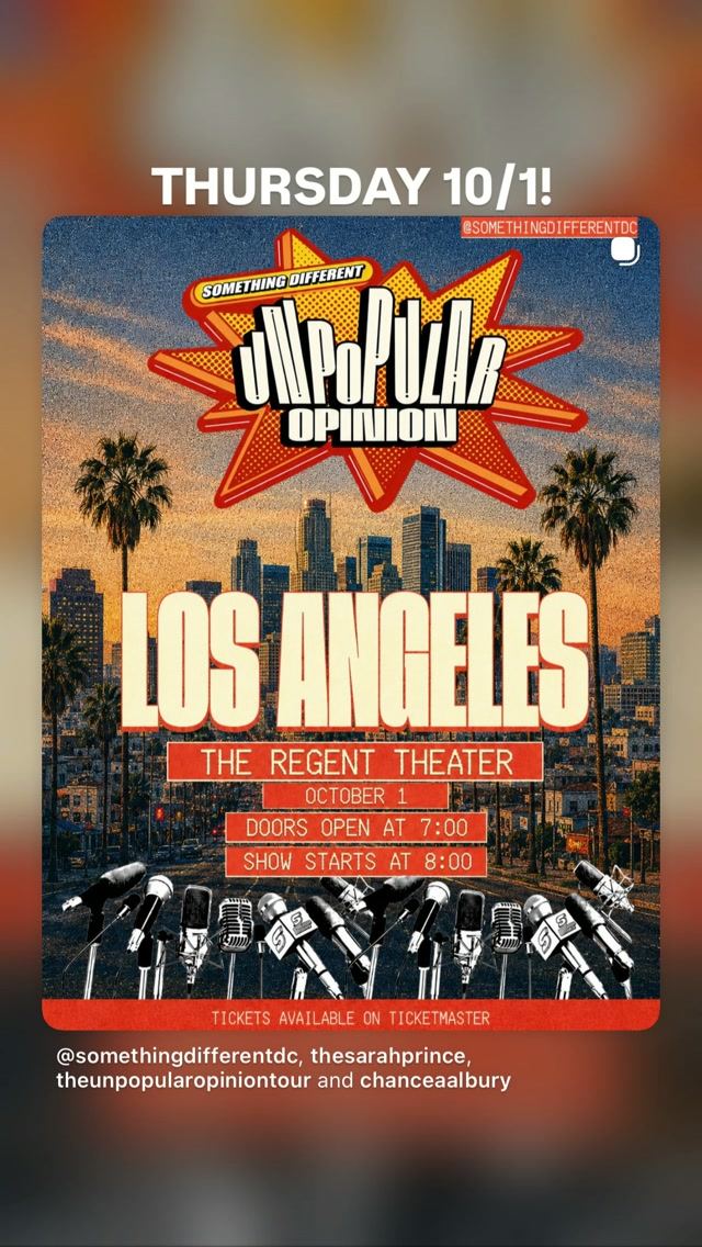 Unpopular Opinion, Thu, Oct 1, The Regent, Downtown Los Angeles