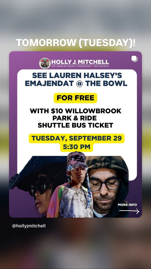 See Lauren Halsey's Emajendat @ The Bowl, Tue, Sep 29, The Bowl