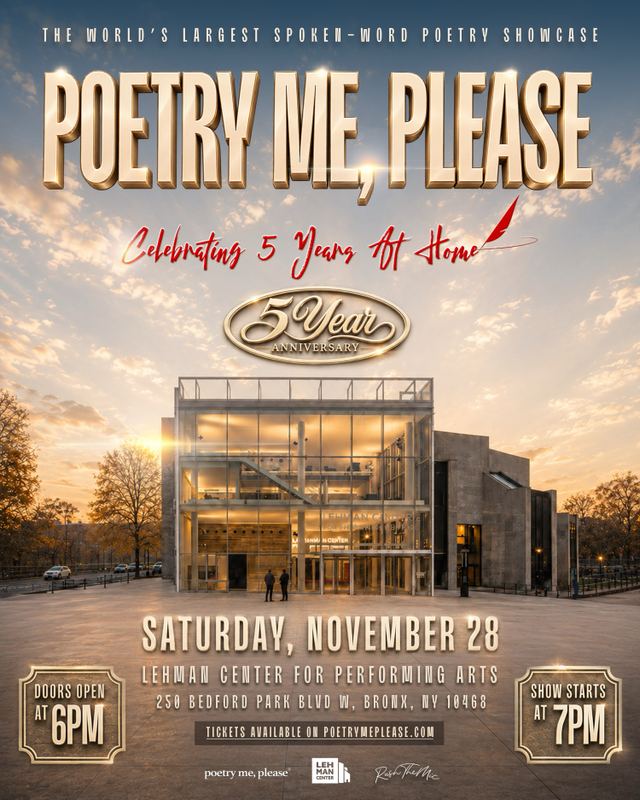 Poetry Me, Please, Sat, Nov 28, Lehman Center for Performing Arts, The Bronx