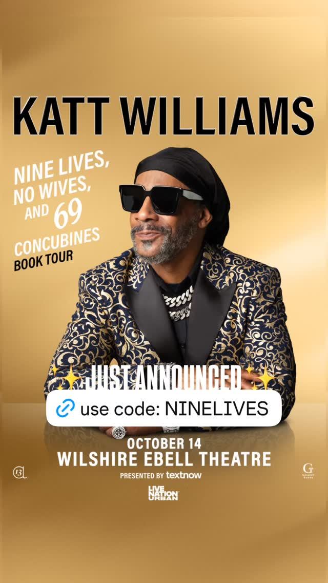 Katt Williams: Nine Lives, No Wives, and 69 Concubines Book Tour — flyer 2