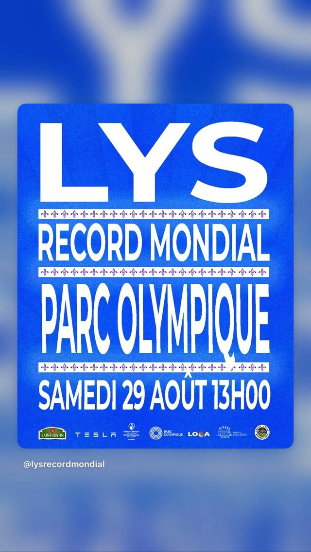 LYS RECORD MONDIAL, Sat, Aug 29, Parc Olympique, Mercier-Hochelaga-Maisonneuve
