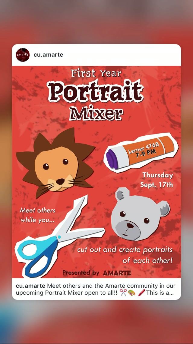 First Year Portrait Mixer, Thu, Sep 17, Lerner 476B