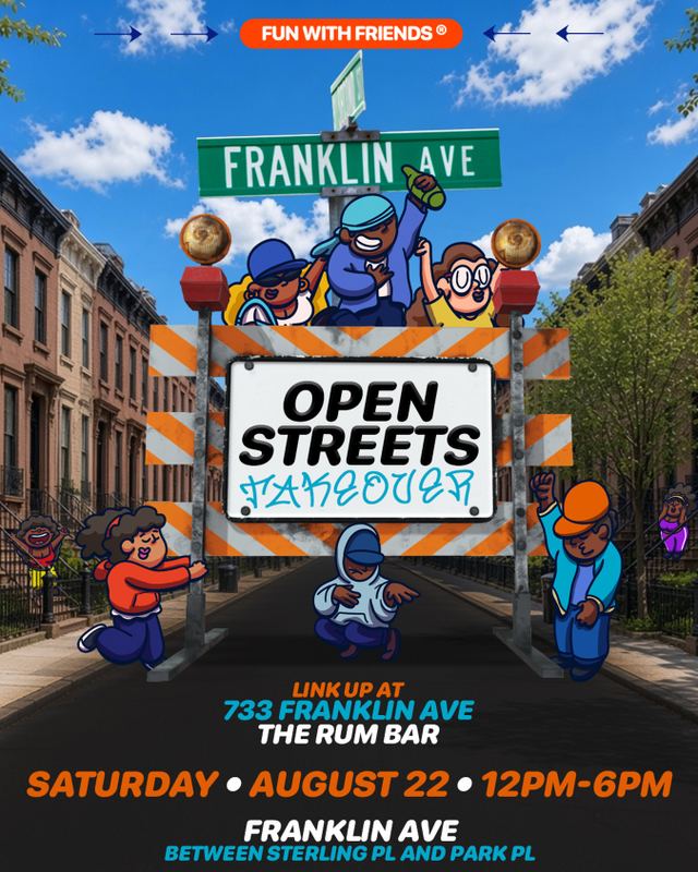 Open Streets Takeover, Sat, Aug 22, The Rum Bar, Crown Heights