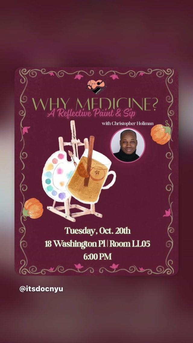 Why Medicine? A Reflective Paint & Sip