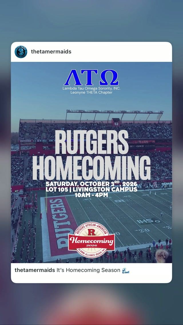 RUTGERS HOMECOMING, Sat, Oct 3, Lot 105, Livingston Campus