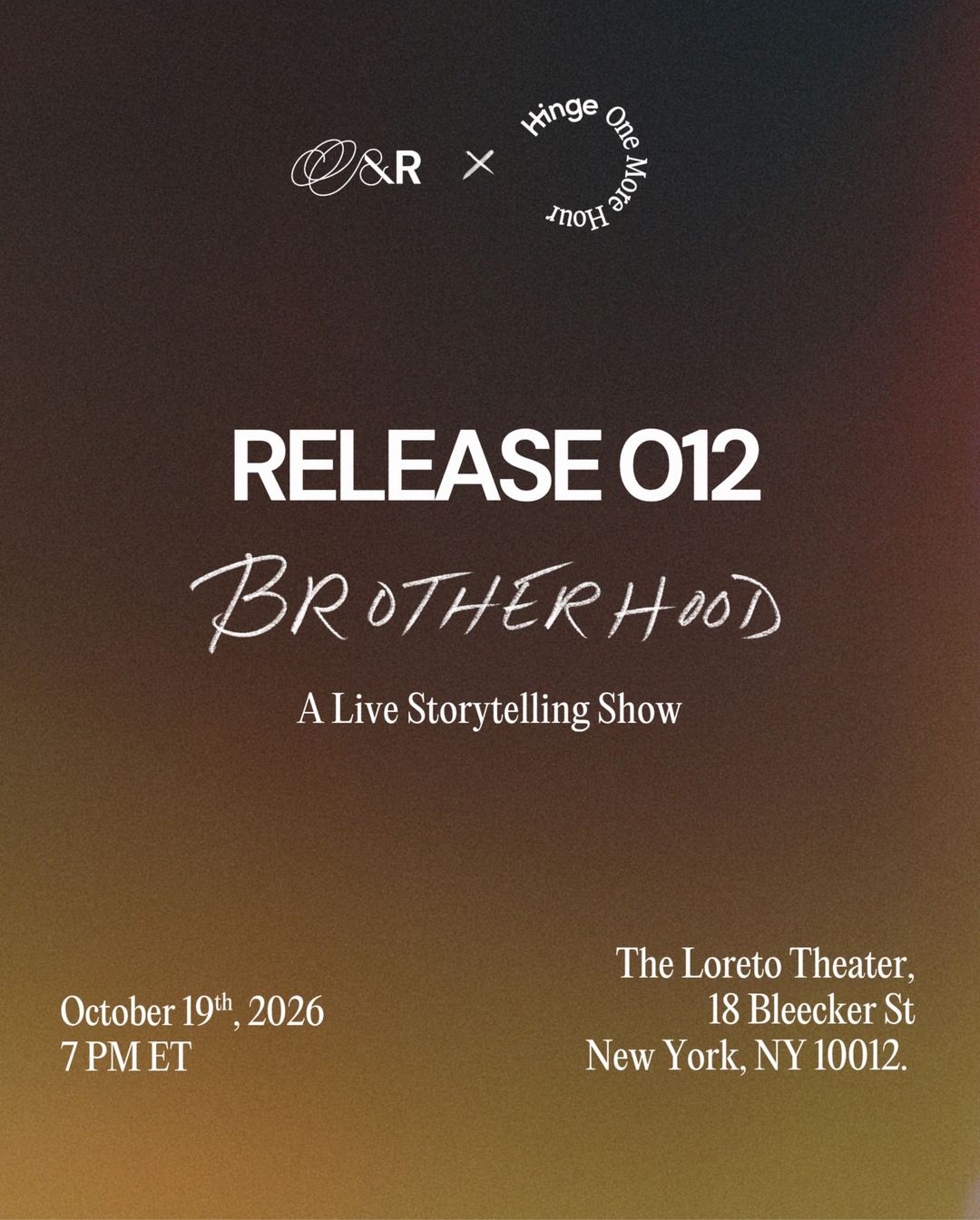 Release 012: Brotherhood