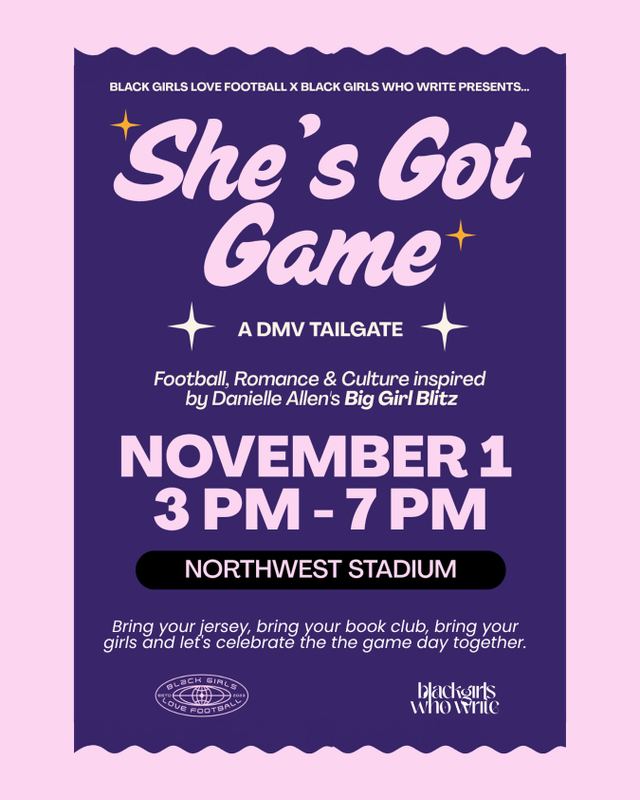 She's Got Game, Sun, Nov 1, Northwest Stadium