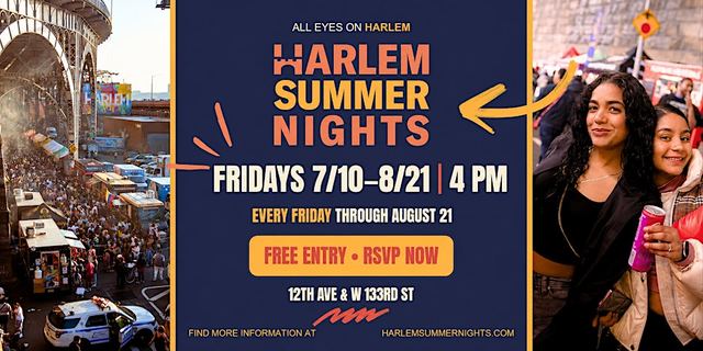 Harlem Summer Nights, Fri, Jul 31, Under the Arches, Harlem