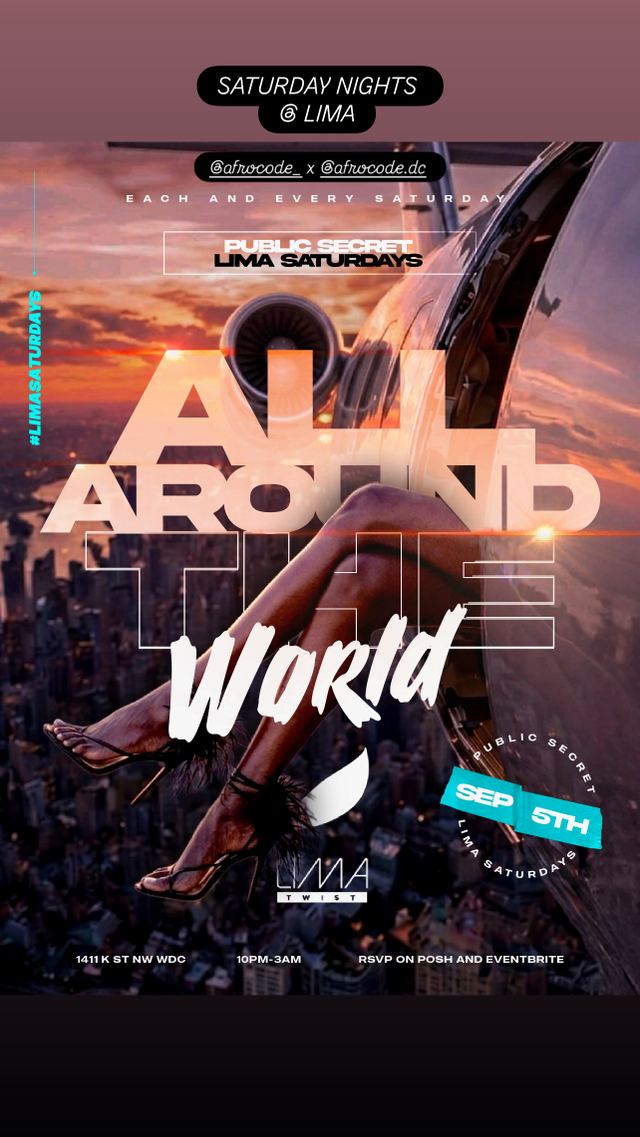 Public Secret Lima Saturdays, Sat, Sep 5, Lima Twist, Downtown