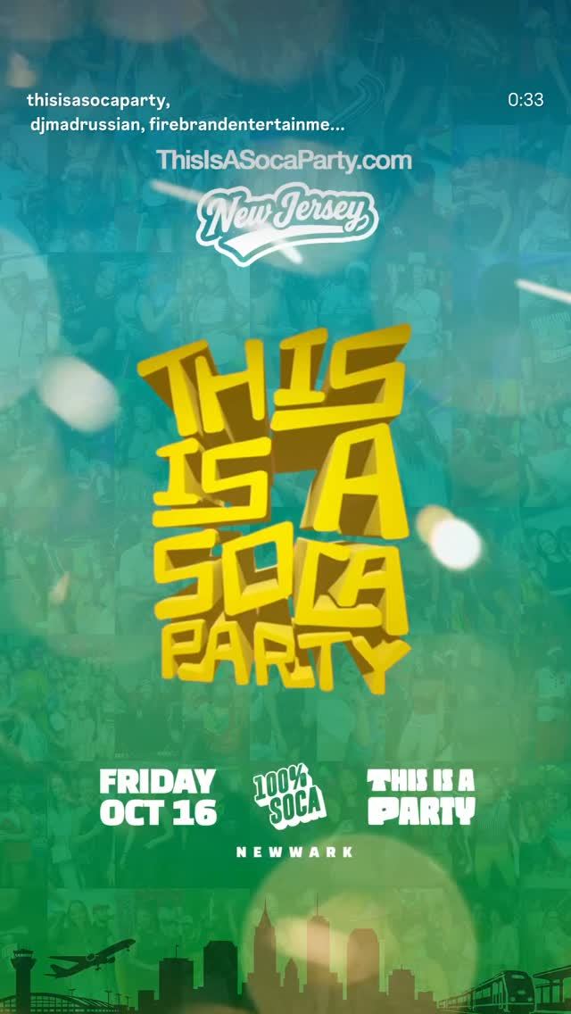 This is a SOCA Party - New Jersey - Oct — flyer 2