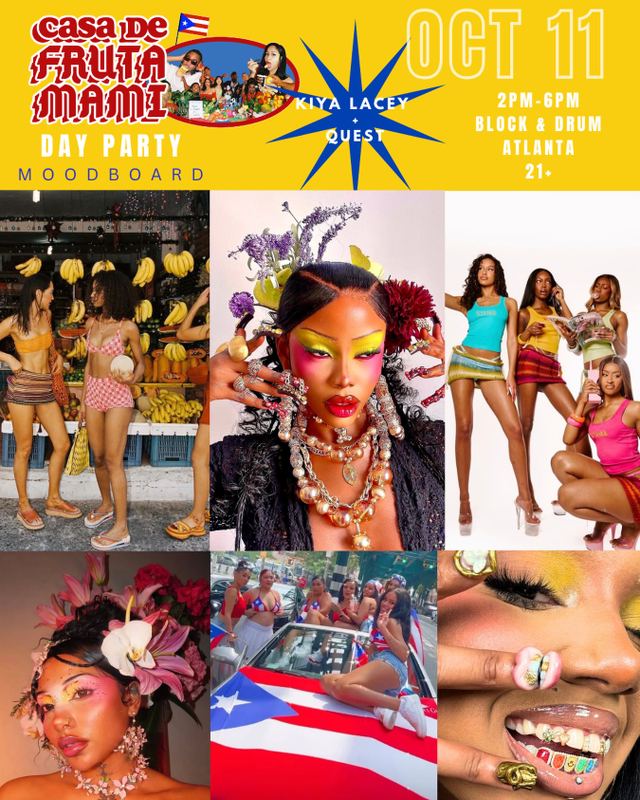 Casa De Fruta Mami Day Party Moodboard, Sun, Oct 11, Block & Drum