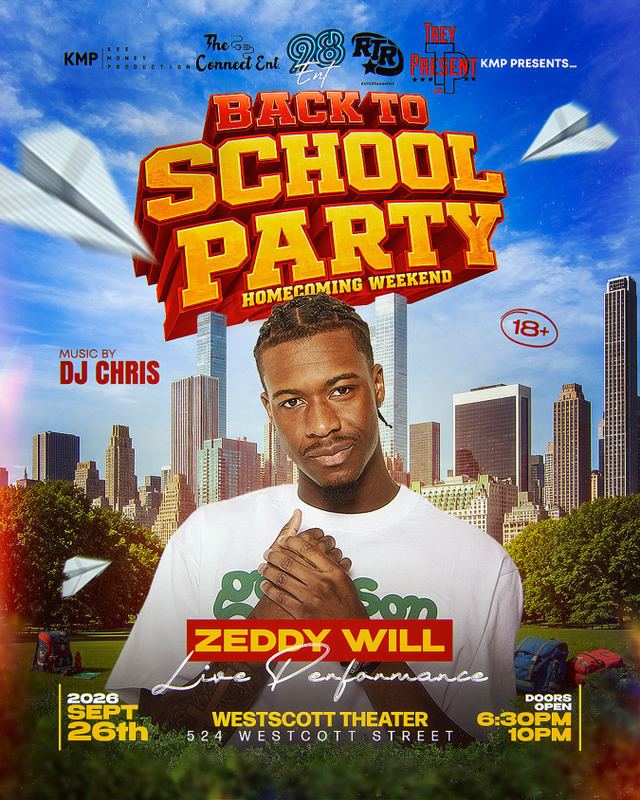 Back to School Party, Sat, Sep 26, Westscott Theater