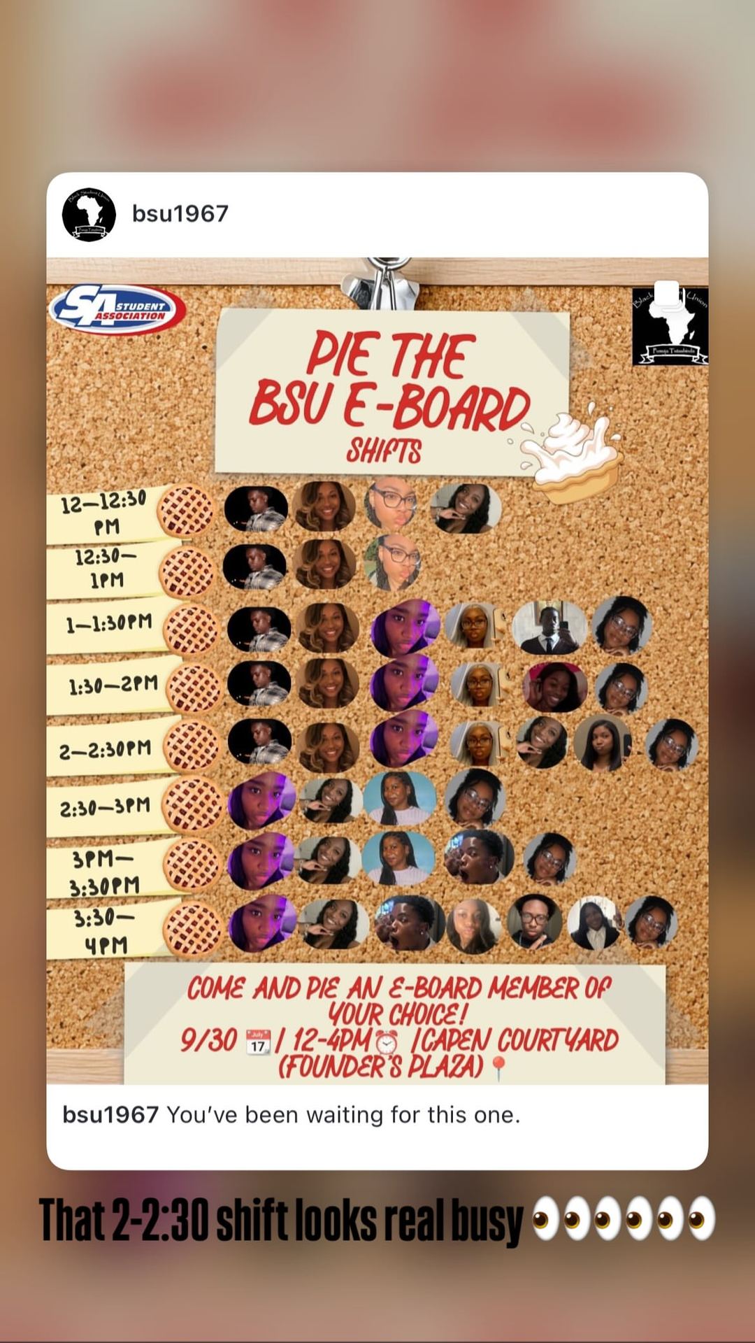 Pie the BSU E-Board