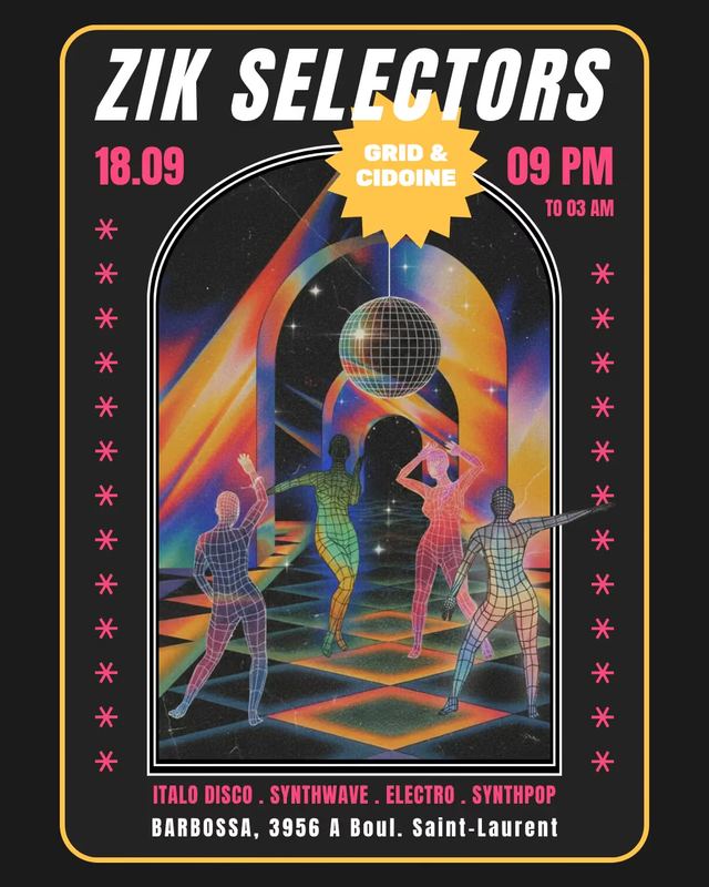 Zik Selectors, Fri, Sep 18, Barbossa