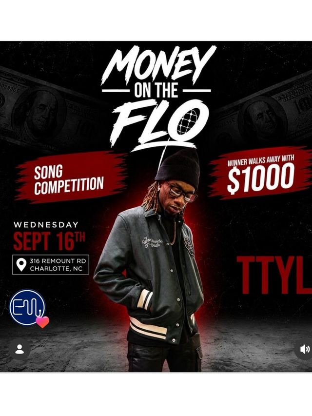 Money On The Flo Song Competition, Wed, Sep 16, Event Masterz, South End