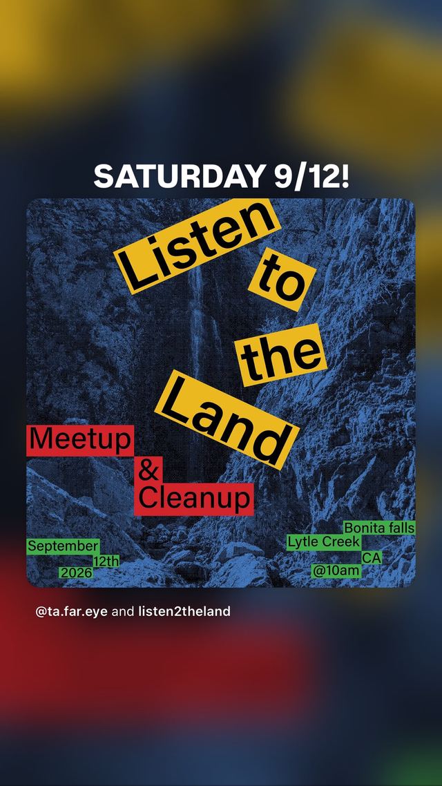 Listen to the Land Meetup & Cleanup, Sat, Sep 12, Bonita Falls