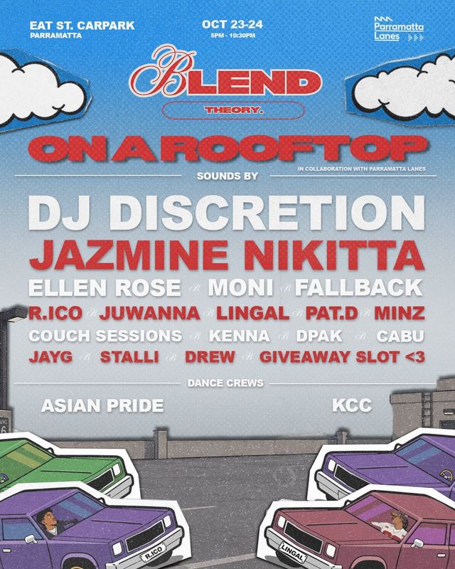 BLEND THEORY. ON A ROOFTOP, Fri, Oct 23 – Sat, Oct 24, EAT ST. CARPARK