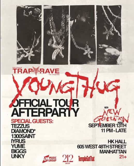 Trap Rave: Young Thug Afterparty, Sun, Sep 13, Hk Hall, Hell's Kitchen