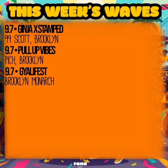 Pullup Vibes, Mon, Sep 7, PICH, Flatbush